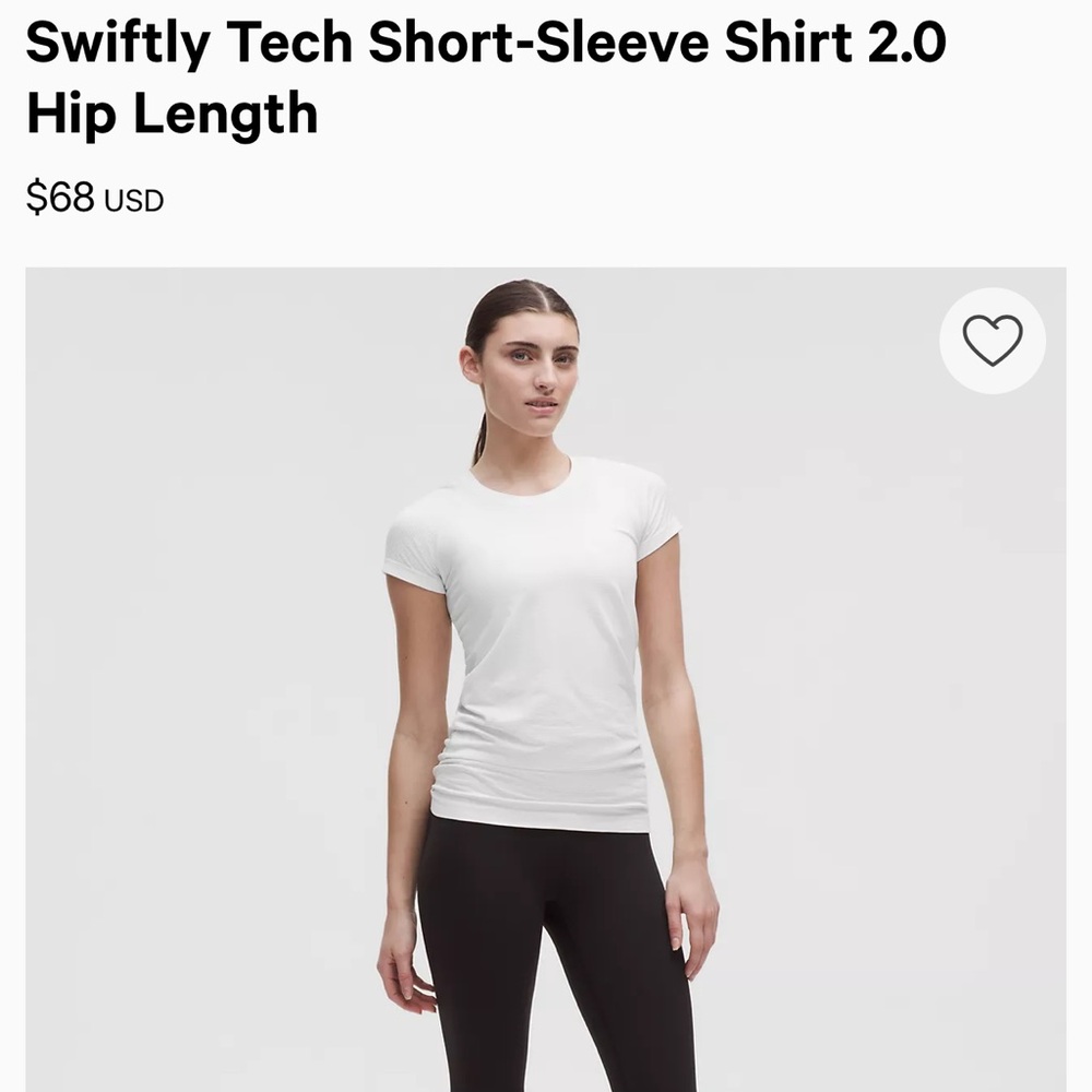 Lulu lemon swiftly tshirt